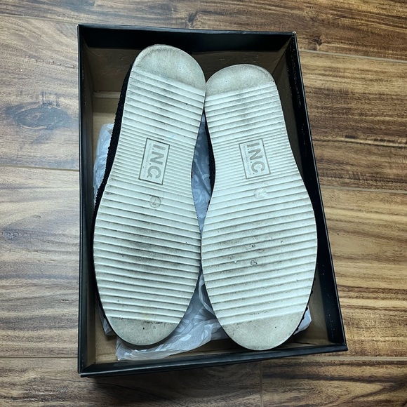 INC Sz 7 Lenna Black Bling Slip-On Heat Set Stone Embellished Sneakers - Picture 9 of 14